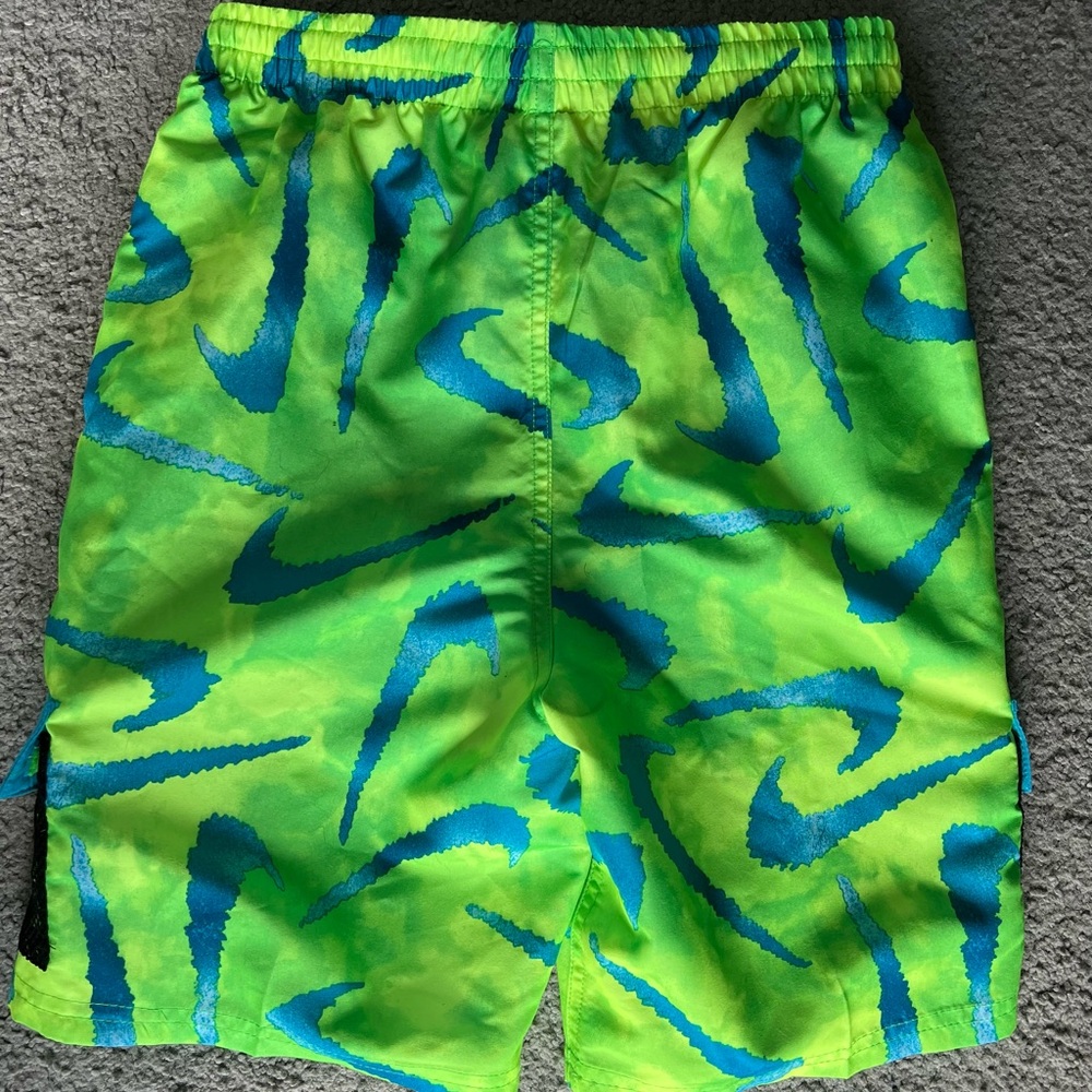 Nike Green and Blue Swim Shorts - Picture 3 of 3